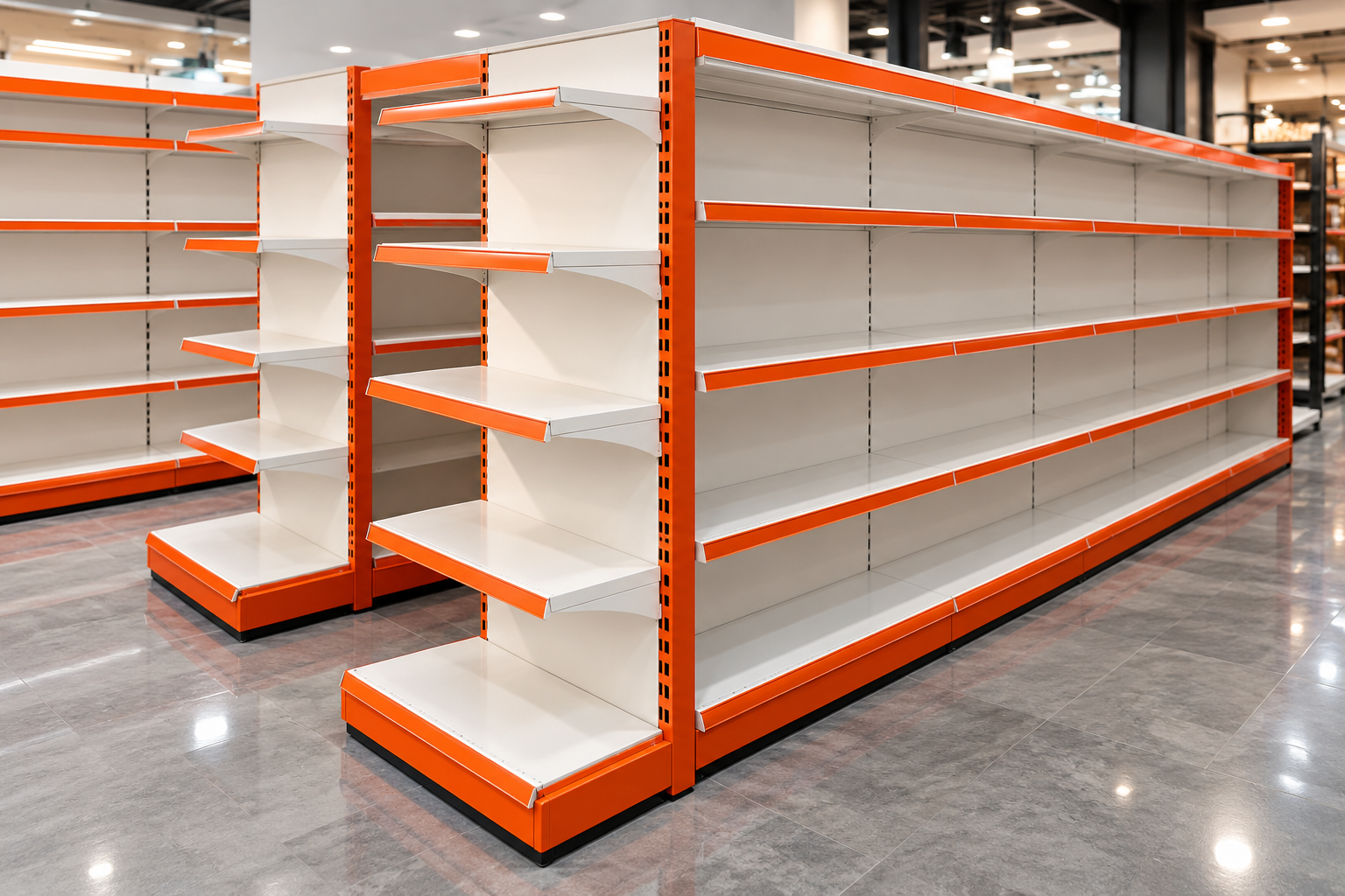 Supermarket Corner Display Rack